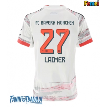 Bayern Munich Konrad Laimer #27 Tricou Fotbal Replică 2025-26 Femei Deplasare